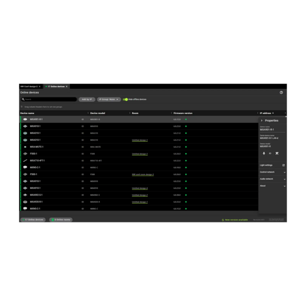 SHURE DESIGNER SYSTEM CONFIRGURATION SOFTWARE MAKES ONSITE INSTALLATION & PRODUCT MANAGEMENT SIMPLE